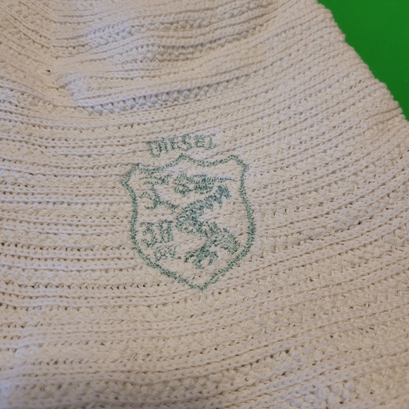 Vintage Diesel white knitted bucket hats caps,  made in Italy - Picture 3 of 5